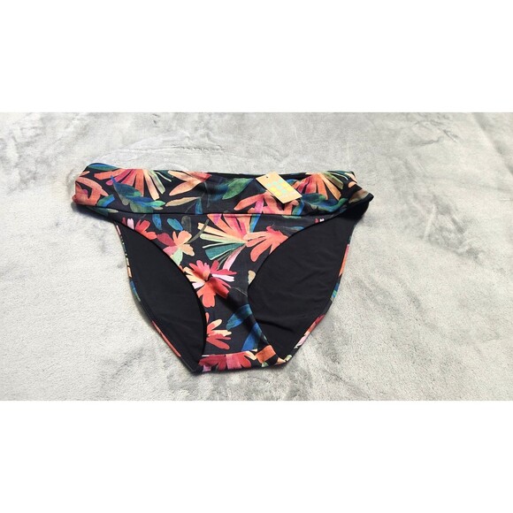 Title Nine Women's Size L Black Print Left Coast Bikini Bottom NWT - Picture 1 of 5